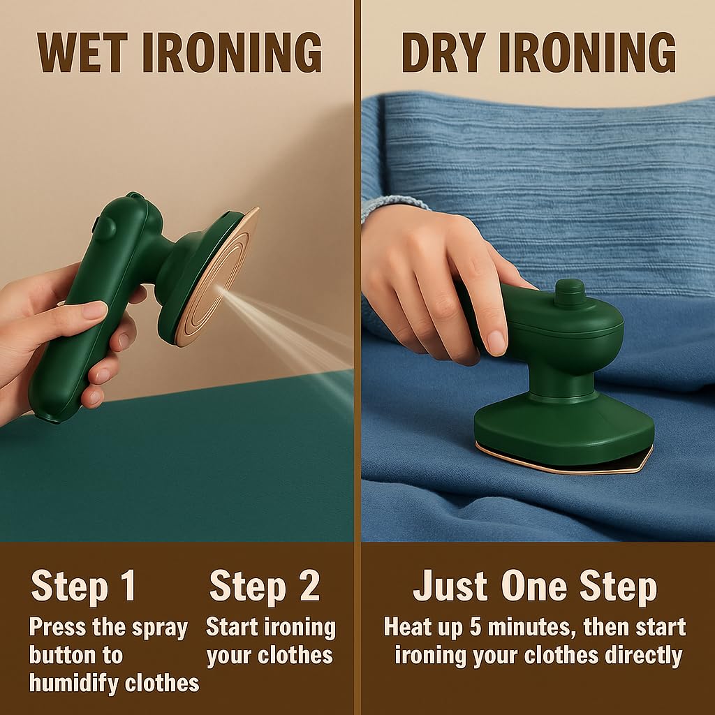 WrinkleAway Travel Steam Iron ā Perfect for on-the-go garment care
