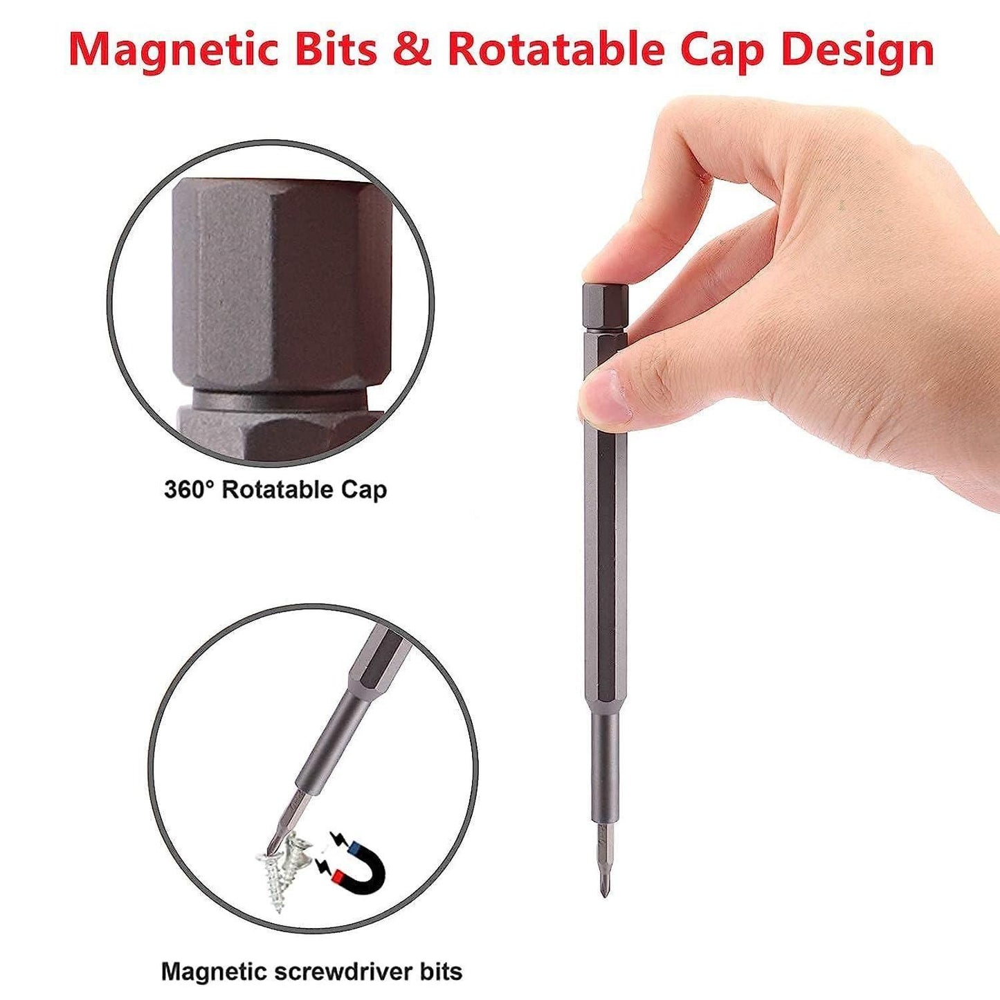 BitPro™ Magnetic Electric Screwdriver Kit